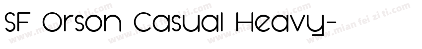 SF Orson Casual Heavy字体转换